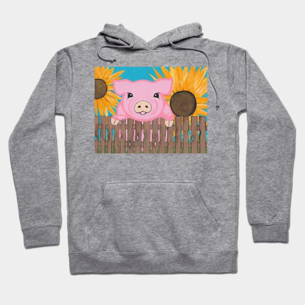 BABY Pig  Art Painting Hoodie by SartorisArt1